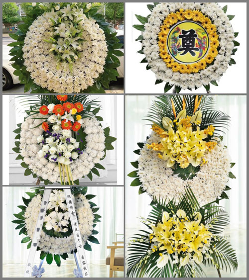 山东青岛平度市明村镇刘家堡村花圈速递